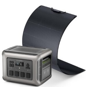 ALLPOWERS Solar Generator Kit 2500W (R2500 + SF100 100W Flexible Solar Panel)