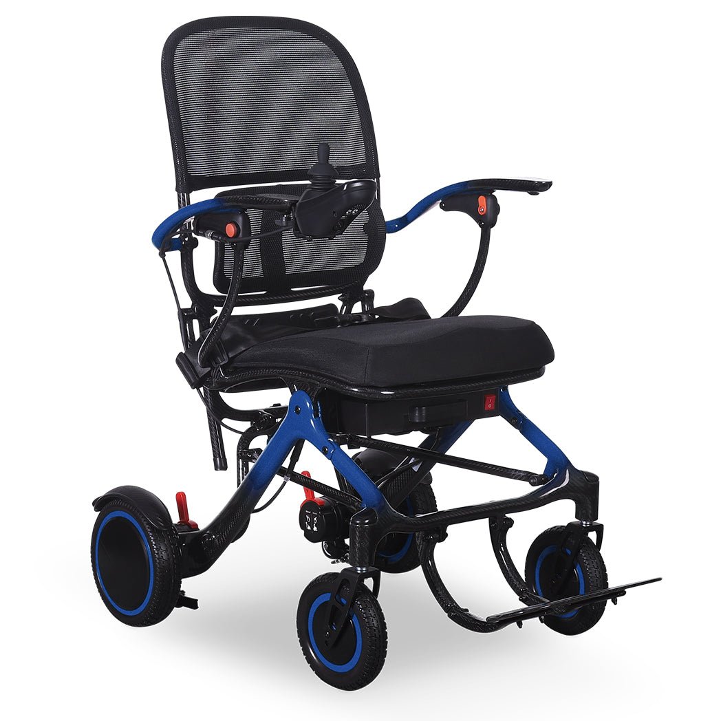 MobilityPlus+ ExoGlide Ultra-Light Carbon Folding Electric Wheelchair